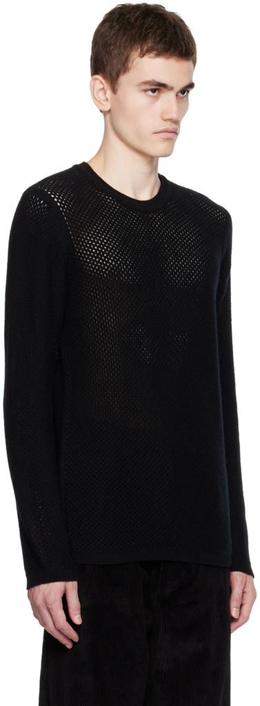 3MAN Black Crewneck Sweater