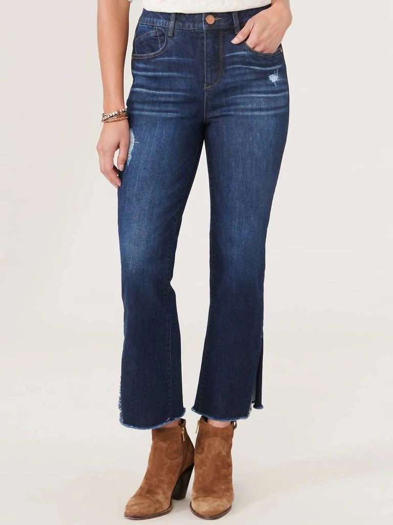 Democracy High Rise Cropped Fray Jeans 1