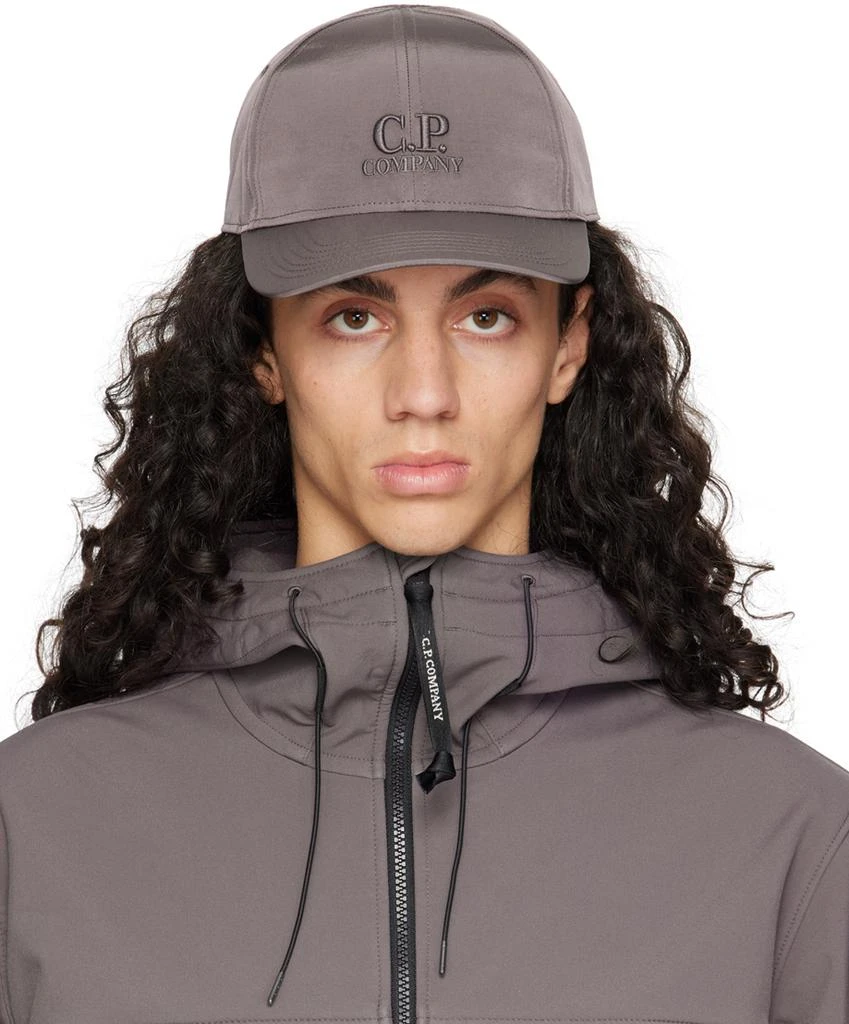 C.P. Company Taupe Chrome-R Goggle Cap 1