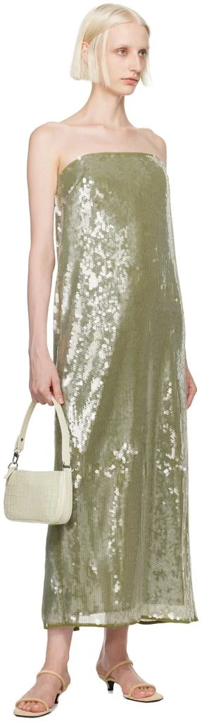 Staud Green Casey Maxi Dress 4