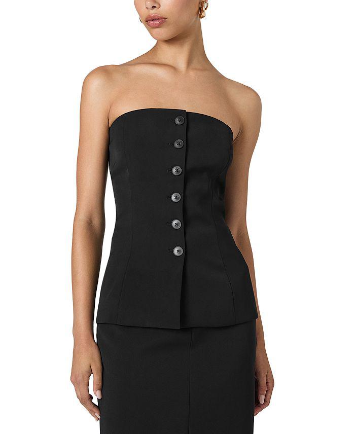 French Connection Harry Suiting Strapless Top