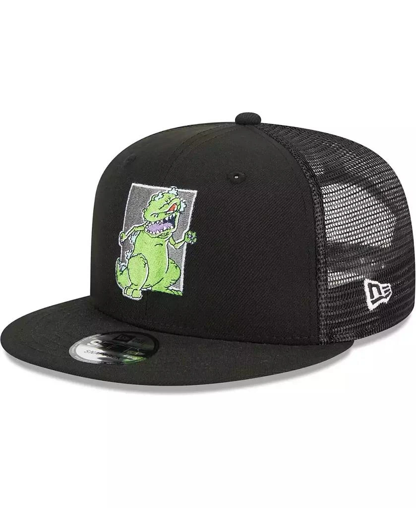 New Era Men's Black Rugrats Reptar Trucker 9FIFTY Snapback Hat 1