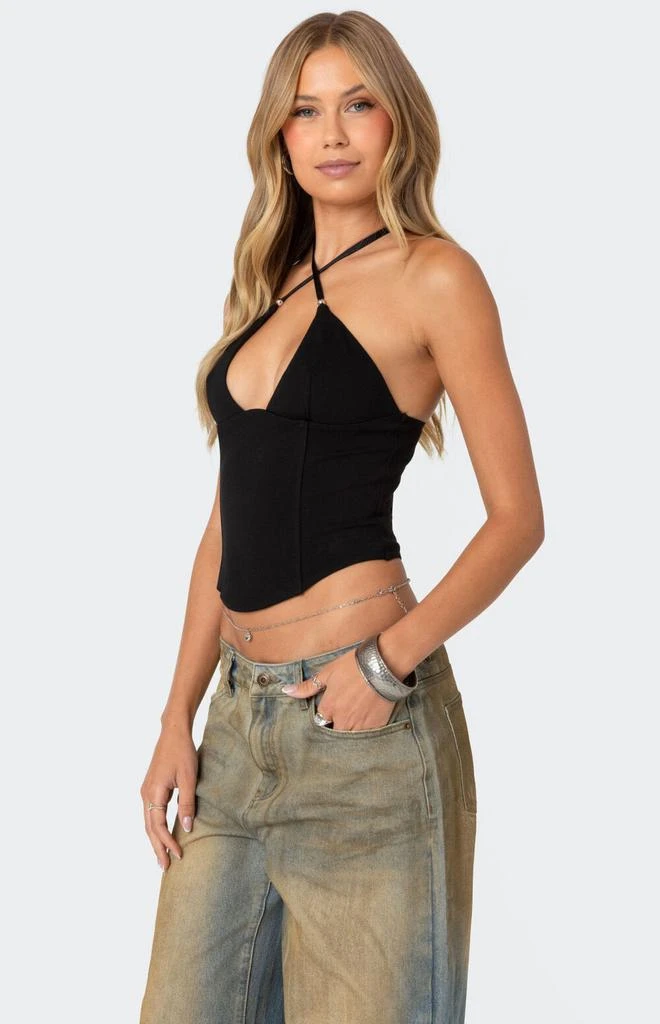 Edikted Lou Crossover Beaded Corset 3