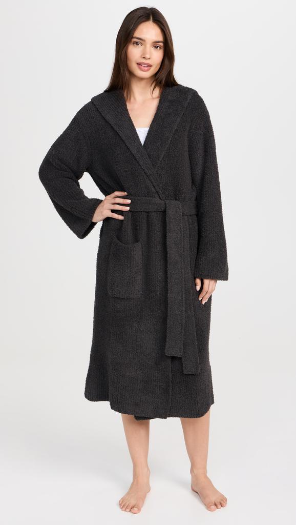 Barefoot Dreams CozyChic Ribbed Hooded Robe