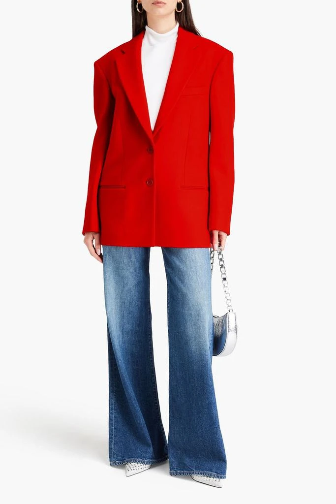 Stella McCartney Double-breasted wool-felt blazer 2