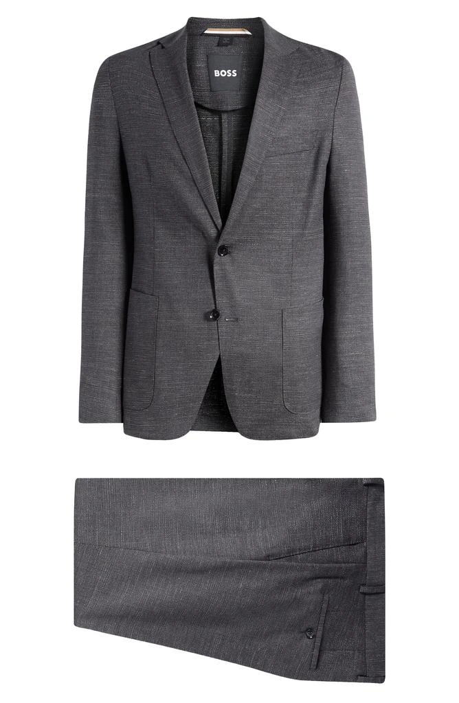 Hugo Boss Hanry Slub Wool Blend Suit 8