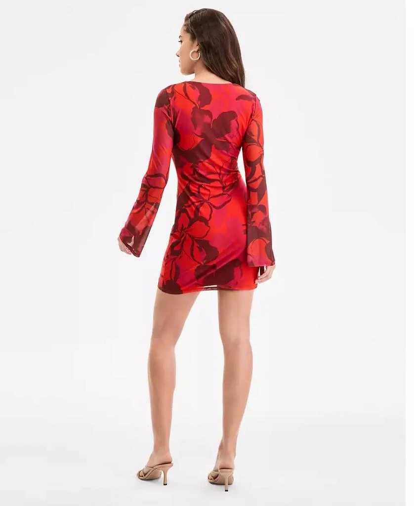 Bar III Women's Printed Mesh Mini Dress, Exclusively at Macy's 5