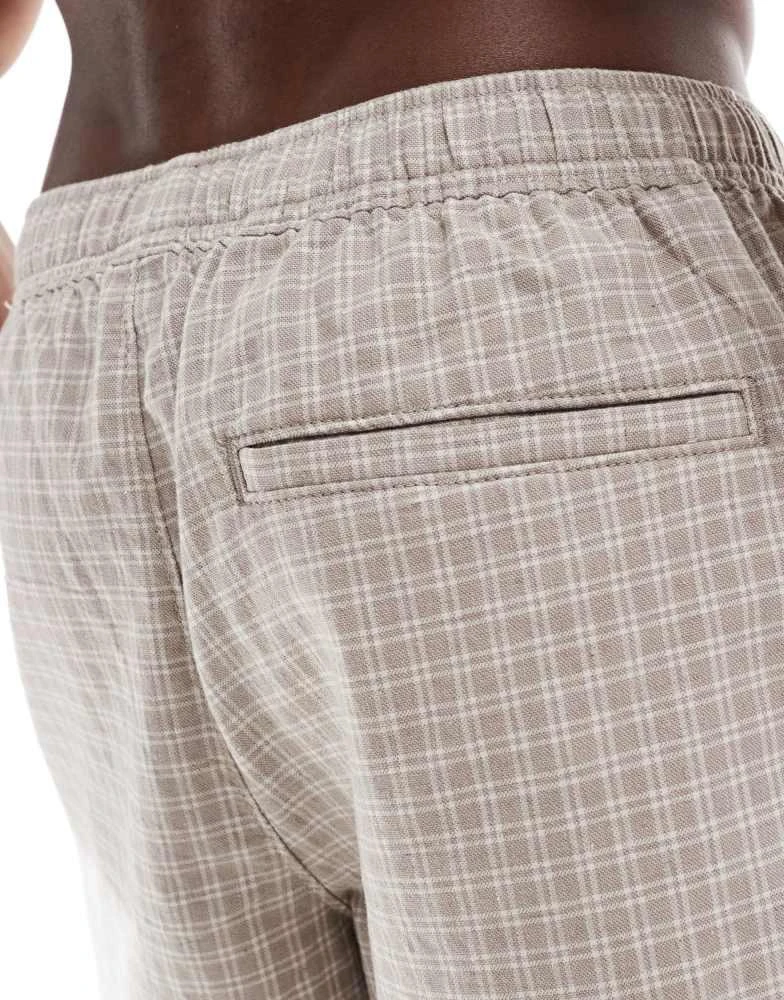 HOLLISTER Hollister textured linen short in beige 4