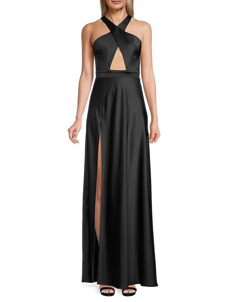 Katie May Asher Satin Cut-Out Gown 2