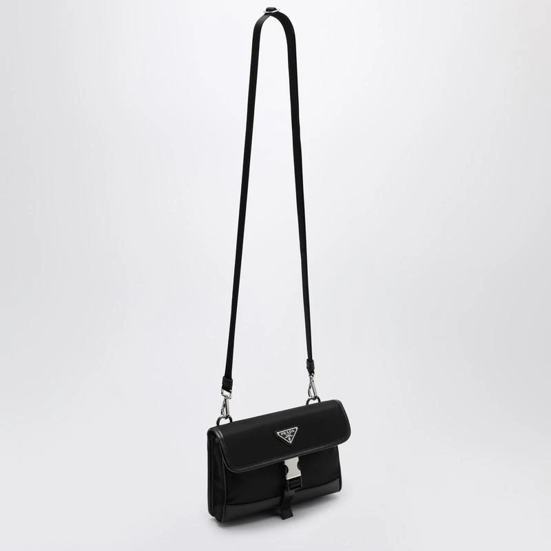 Prada Black Re-Nylon and Saffiano phone holder 4