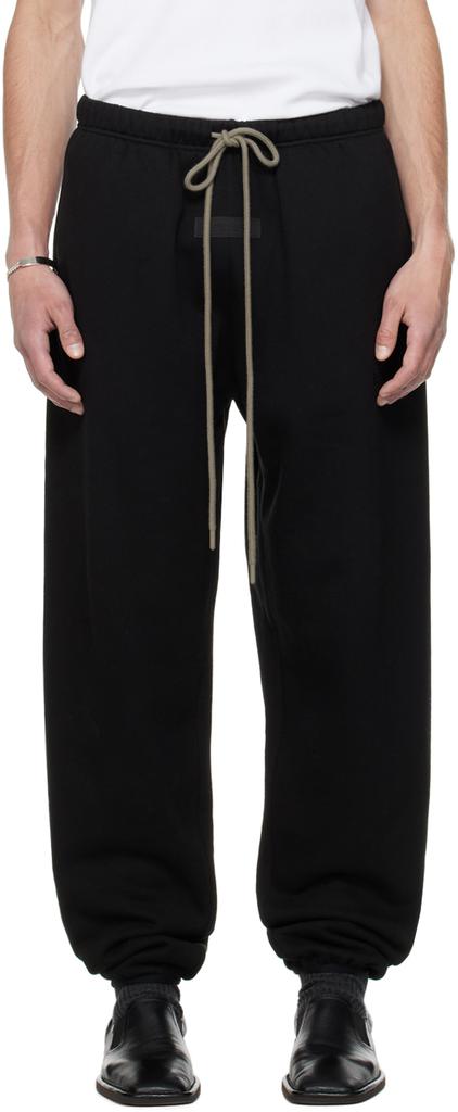 Fear of God ESSENTIALS Black Drawstring Sweatpants