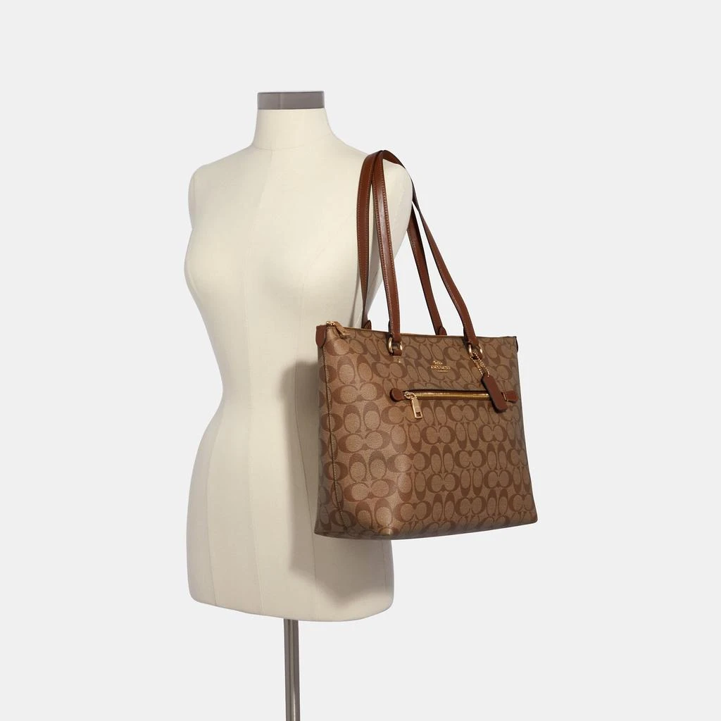 Coach Coach Outlet Gallery Tote In Signature Canvas 2