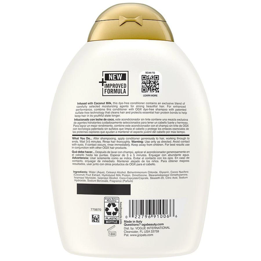 OGX Nourishing + Coconut Milk Moisturizing Hair Conditioner 3