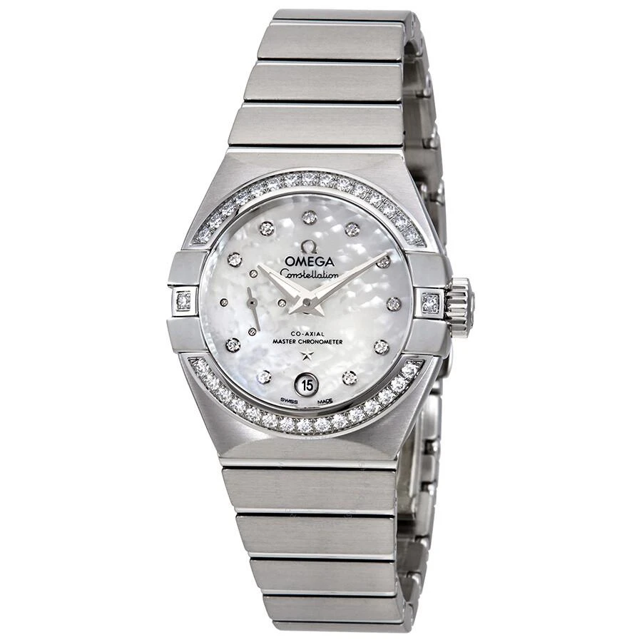 Omega Constellation Automatic White Mother of Pearl Dial Ladies Watch 127.15.27.20.55.001 1