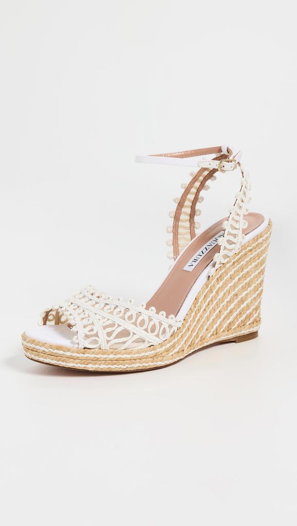 Aquazzura Kahlo Espadrille Wedges 105mm