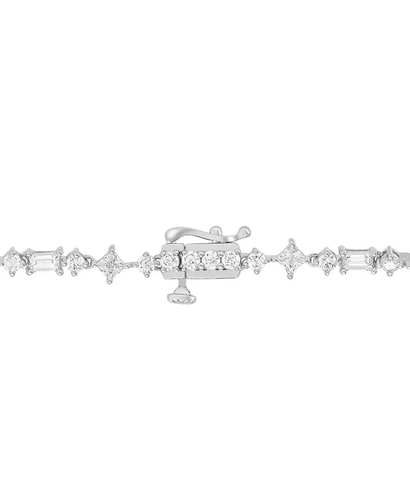 Arabella Cubic Zirconia Multi-Cut Fancy 18" Pendant Necklace in Sterling Silver 3