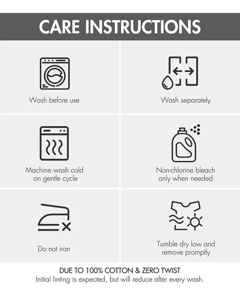 Madison Park Diagonal Ribbed Cotton 4-Pc. Bath Towel Set 21