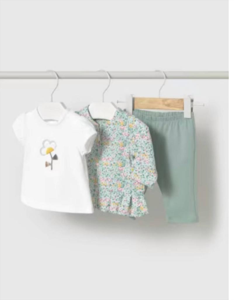 Mayoral Mayoral - Meadow Blossoms 3-Piece Outfit Set