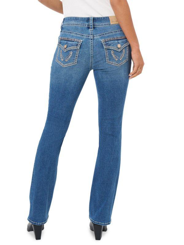 Seven7 ​Starlette Embroidered Pocket Bootcut Jeans