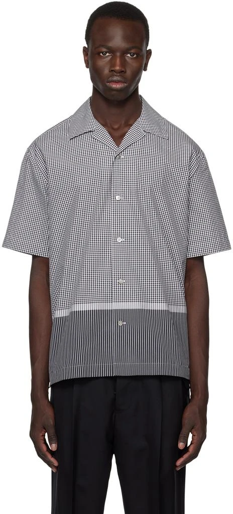 Dunhill Black & White Check Shirt 1