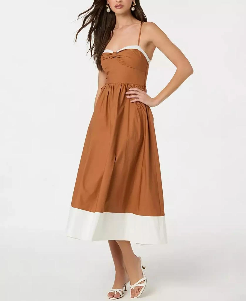 ASTR Women
s Knotted-Bust Midi Dress 3