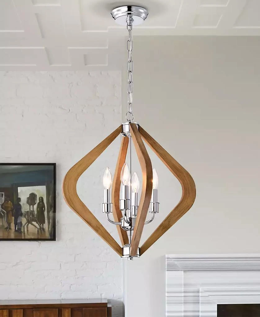 Home Accessories 18" Vissent 4-Light Indoor Chandelier 2