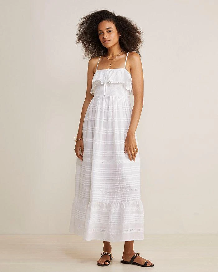 Vineyard Vines Pintuck Striped Maxi Dress 8