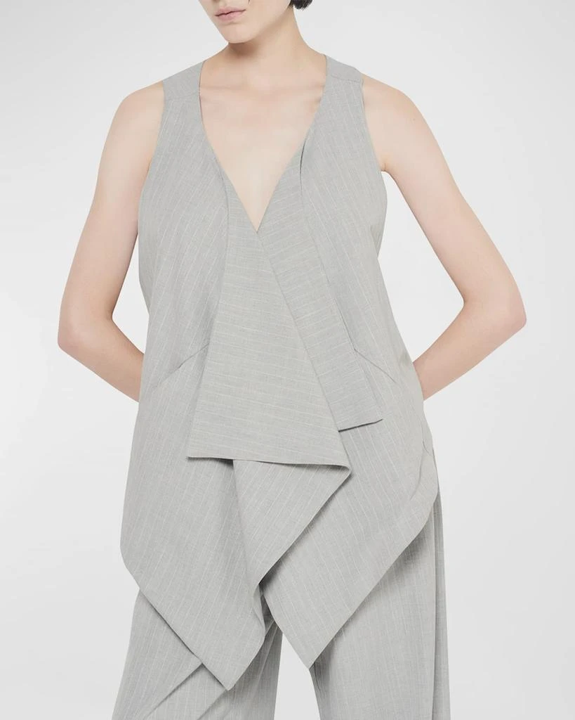 AS by DF Luxembourg Pinstripe Twill Vest 4