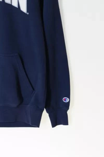 CHAMPION Vintage UCONN Huskies Hooded Pullover Sweatshirt 4