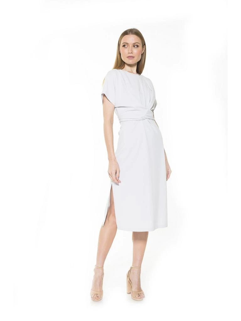 tove jessa twist front crepe midi dress Jessa Dress White TOVE Studio