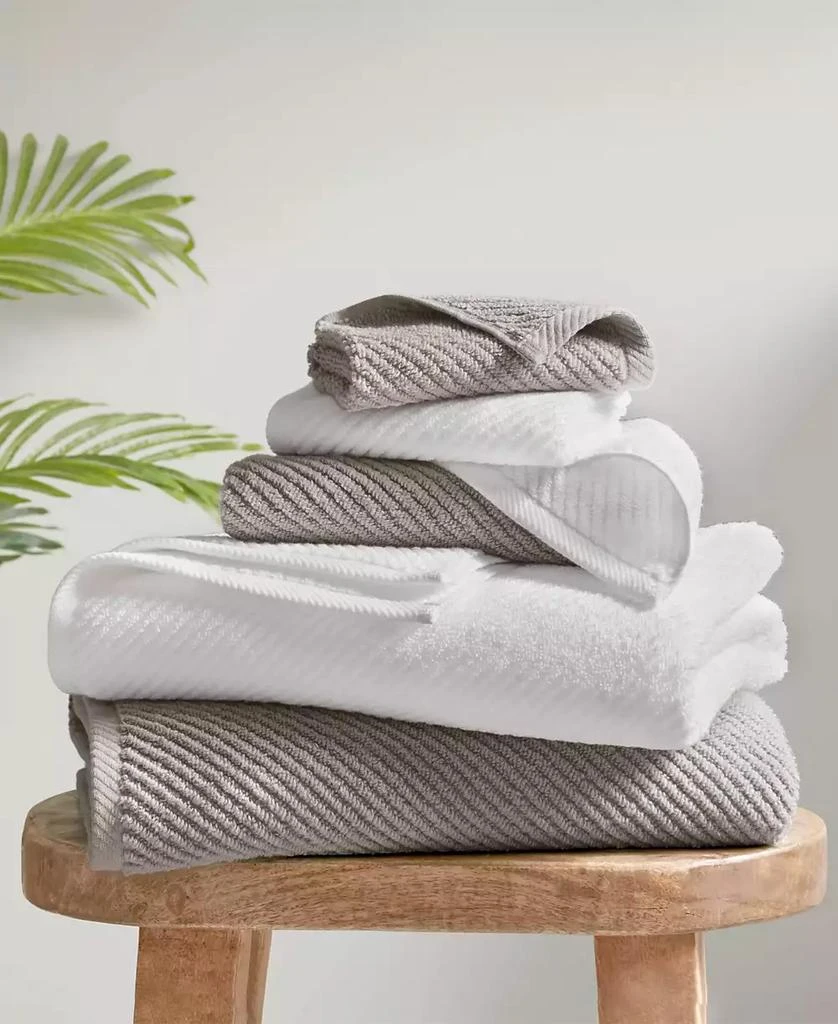 Madison Park Diagonal Ribbed Cotton 4-Pc. Bath Towel Set 15