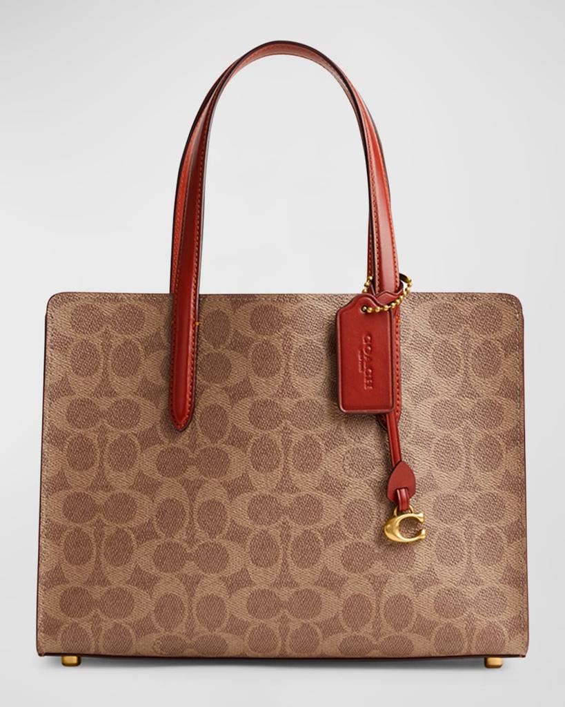 Coach Carter 28 Signature Coated Canvas Tote Bag