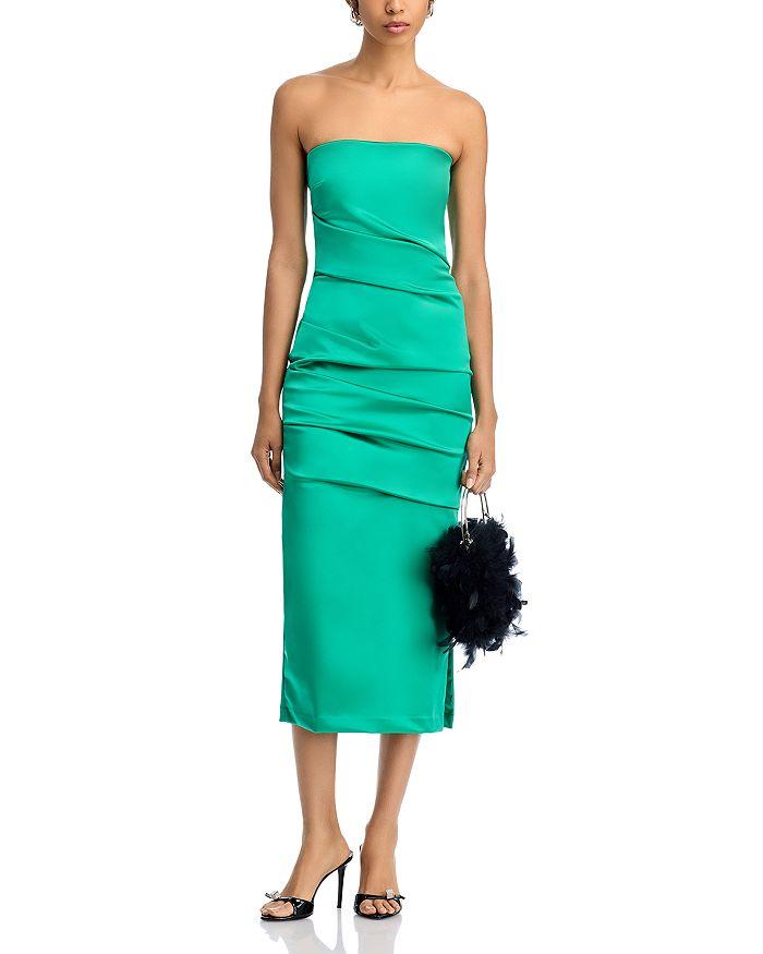Chiara Boni Keiky Satin Midi Dress