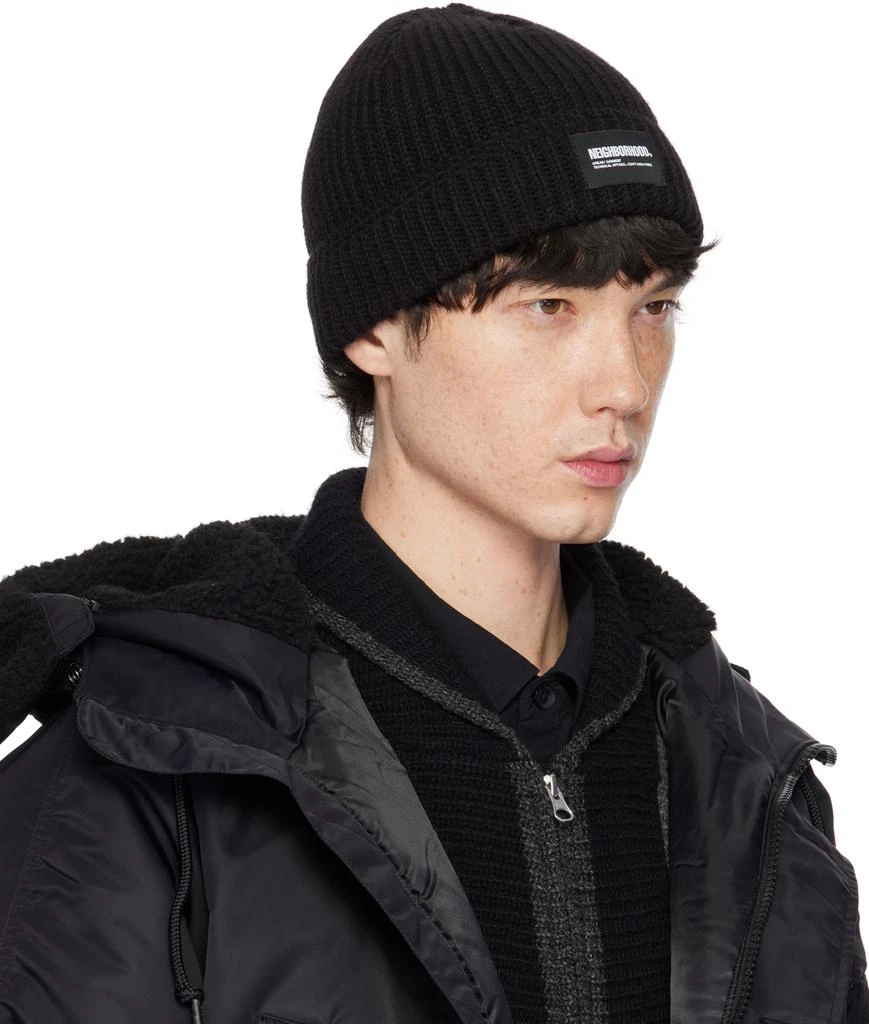 NEIGHBORHOOD Black JP Beanie 2