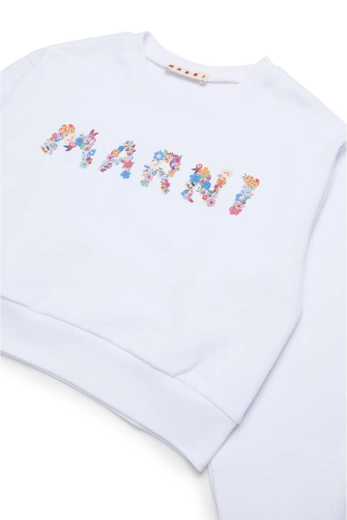 Marni Kids Marni Kids Logo Printed Crewneck Sweatshirt 3