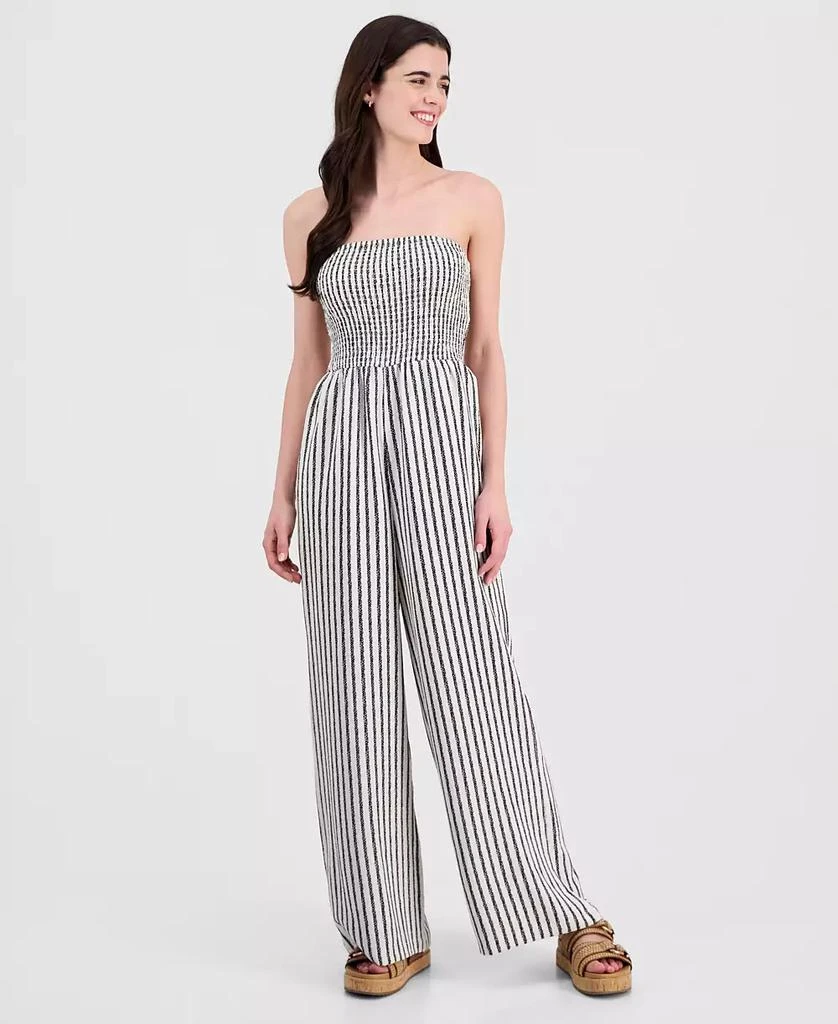 Sincerely Jules Juniors' Smocked Strapless Jumpsuit 1