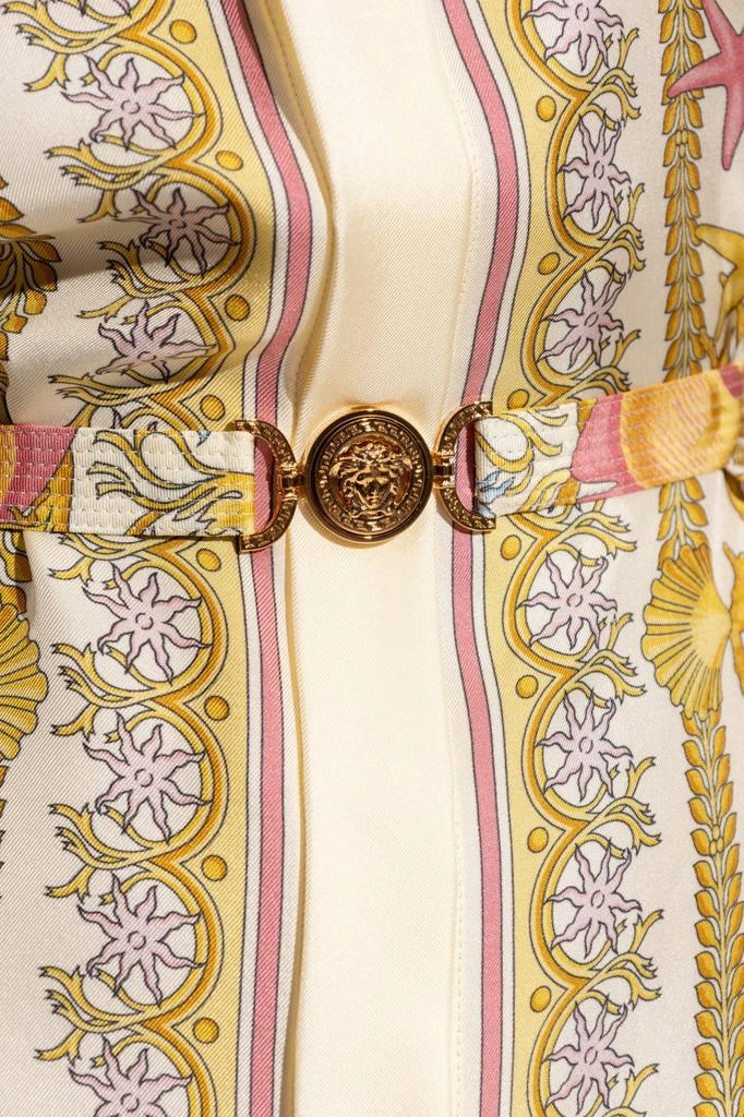 Versace Versace Barocco Printed Long-Sleeved Dress 5