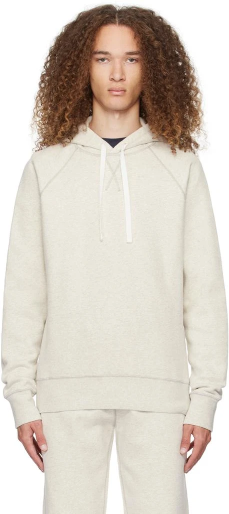 Sunspel Off-White Raglan Hoodie 1