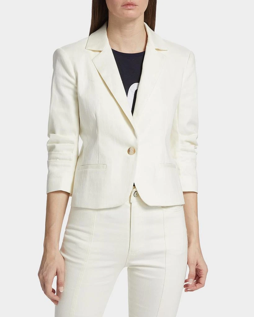 Cinq a Sept Khloe Denim Le Petit Blazer 4