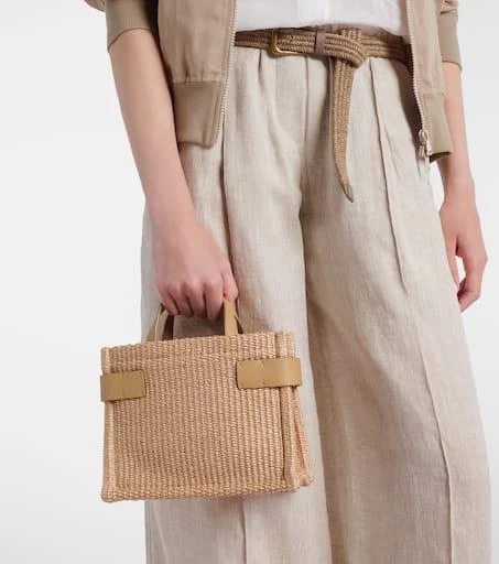 Brunello Cucinelli Essence Large raffia tote bag 2