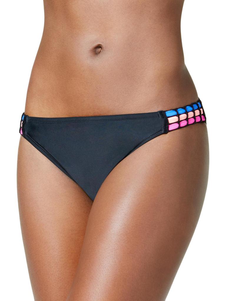 California Waves Womens Hipster Low-Rise Bikini Swim Bottom