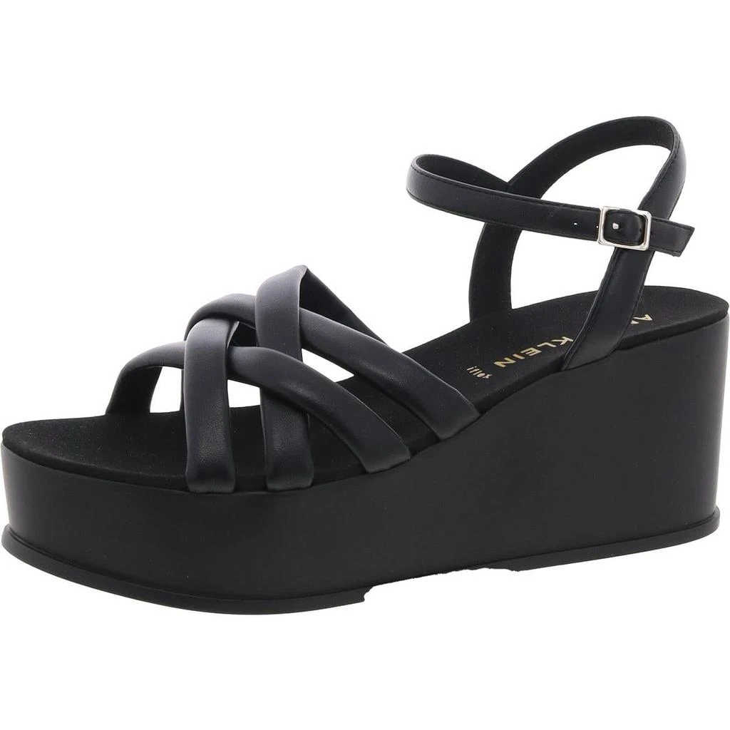 Anne Klein Vinette Womens Slip On Wedges Slingback Sandals 4