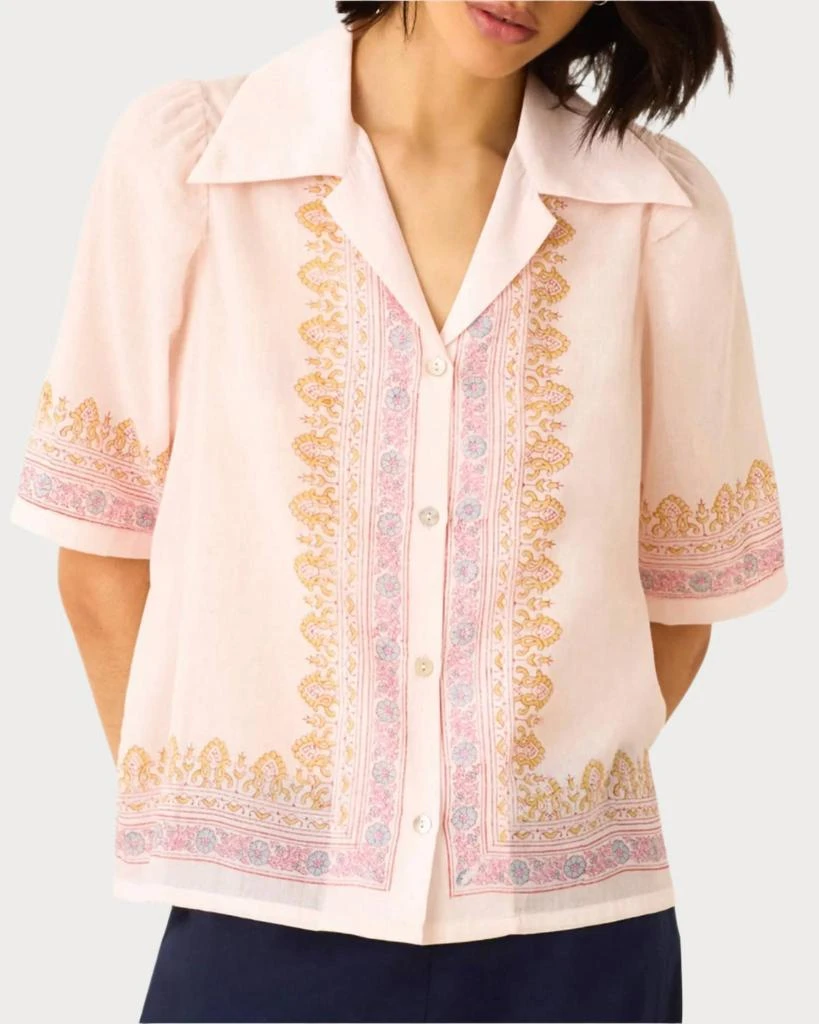Alix of Bohemia Alix Of Bohemia - Lattice Print Short Sleeve Shirt 1
