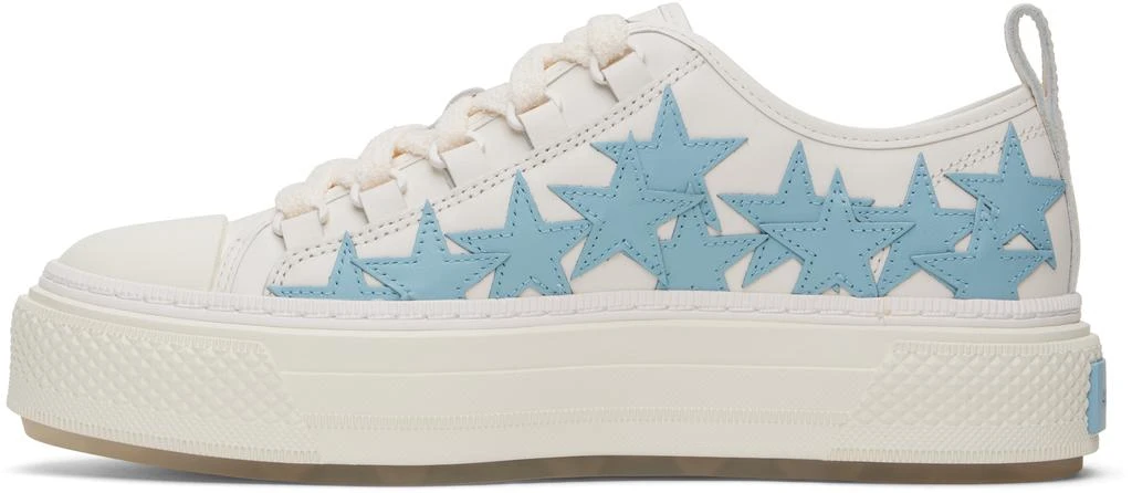 AMIRI White & Blue Stars Court Low Sneakers 3