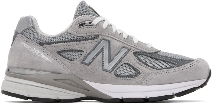 New Balance Gray Made in USA 990v4 Core Sneakers 1