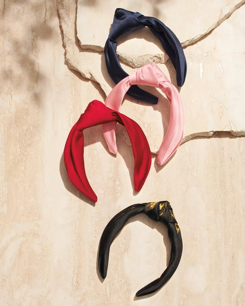 ?Eugenia Kim knotted black satin headband Eugenia Kim Black Metallic Satin Headband $145 NWOT | eBay main image 2