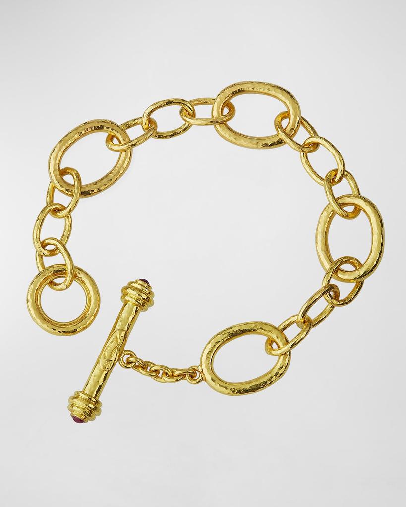 Elizabeth Locke 19K Toggle Chain Bracelet