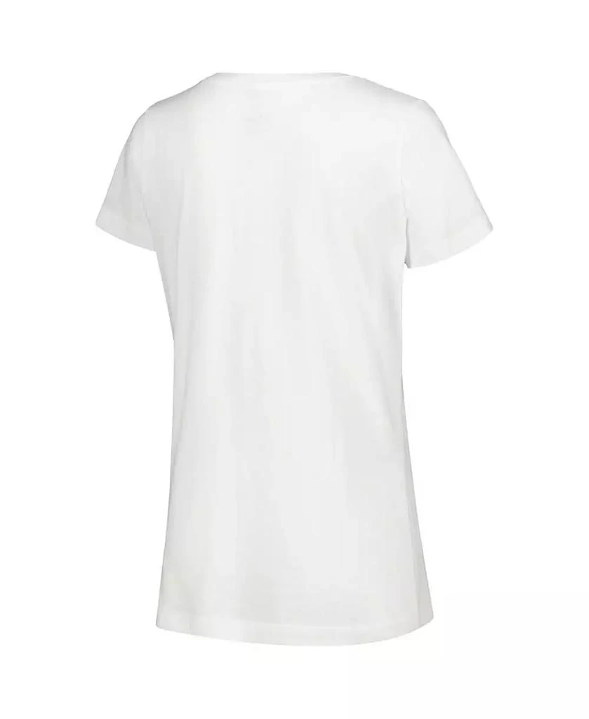 Mad Engine Women's Mickey Mouse White Mickey & Friends Groovy Scoop Neck T-shirt 3