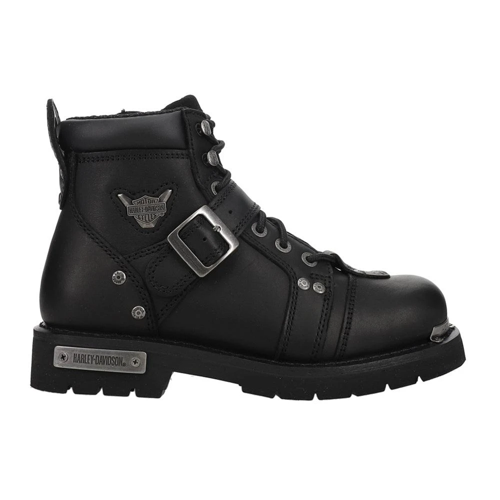 Harley Davidson Brake Buckle Motorcycle Round Toe Boots 1