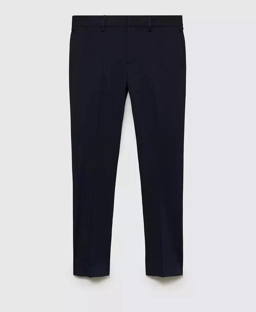 Mango Men's Stretch Fabric Super Slim-Fit Suit Pants 7